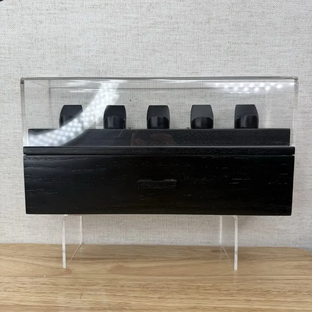 Black Coin Deck Display Case w/ Storage